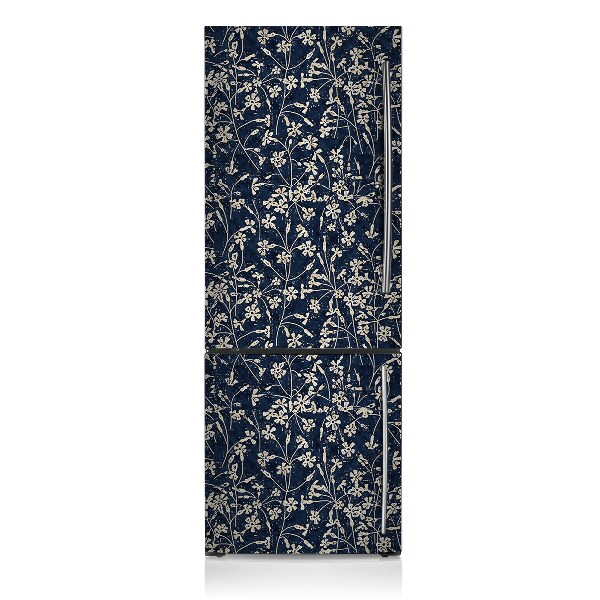Kühlschrank matte Blumenmuster
