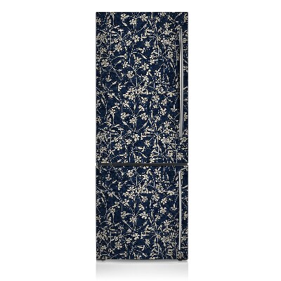 Kühlschrank matte Blumenmuster