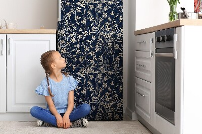 Kühlschrank matte Blumenmuster