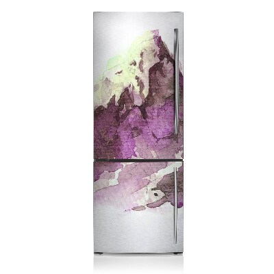 Magnet auf kühlschrank folie dekoration Lackierte berglandschaft