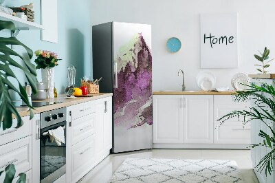 Magnet auf kühlschrank folie dekoration Lackierte berglandschaft