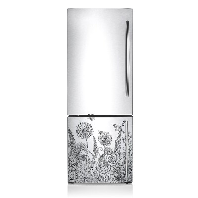 Kühlschrank magnet folie Blumenskizze