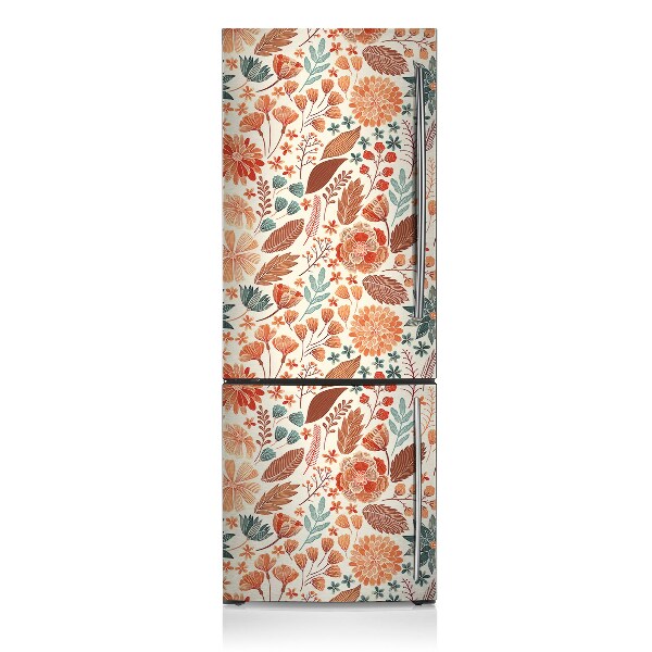 Kühlschrank aufkleber Künstlerische blumen