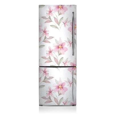Kühlschrank matte Pinke blumen