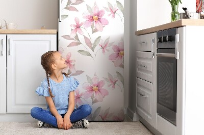 Kühlschrank matte Pinke blumen