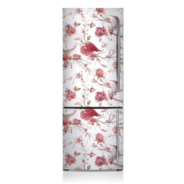 Kühlschrank magnet folie Rote vögel