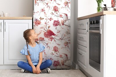 Kühlschrank magnet folie Rote vögel