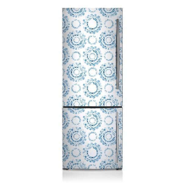 Magnet auf kühlschrank folie dekoration Blue wheels