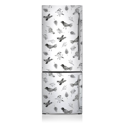 Kühlschrank matte Gezogene vögel