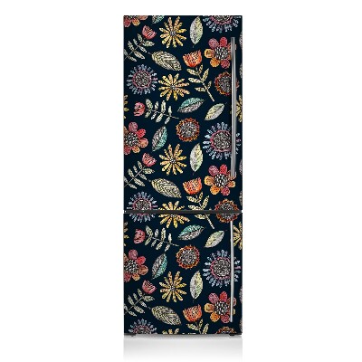 Kühlschrank matte Farbenfrohe blumen