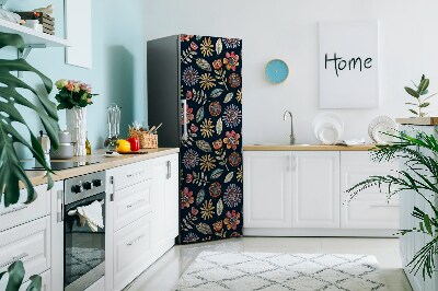 Kühlschrank matte Farbenfrohe blumen