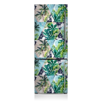 Kühlschrank aufkleber Tropenmosaik