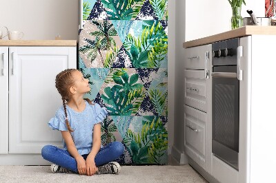 Kühlschrank aufkleber Tropenmosaik