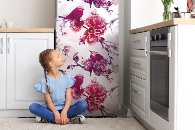 Kühlschrank magnet folie Lila vögel