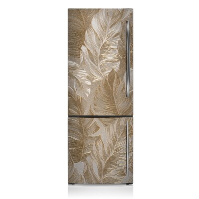 Kühlschrank matte Goldene blätter