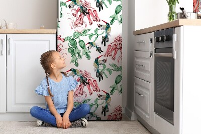Kühlschrank magnet folie Kräuter und vögel
