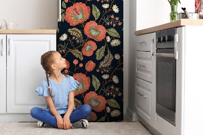 Kühlschrank matte Retroblüten