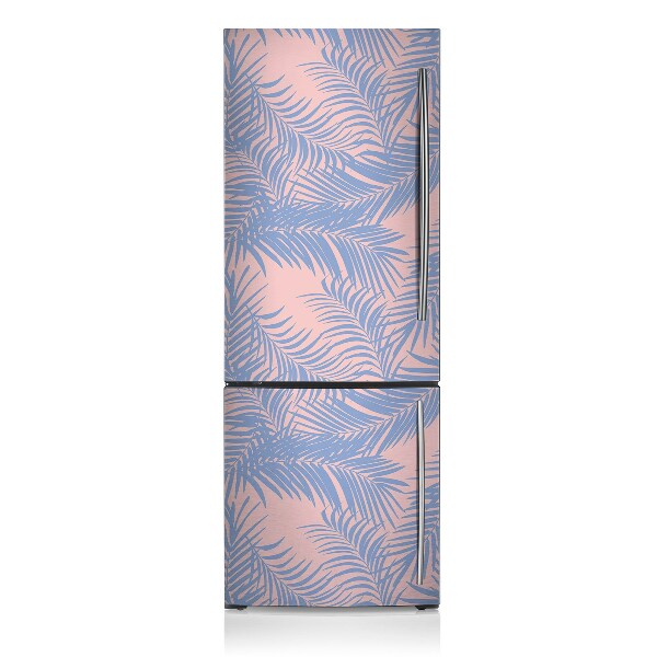 Kühlschrank aufkleber Blaue blätter