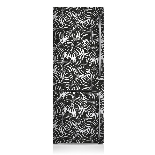 Kühlschrank aufkleber Schwarze blätter