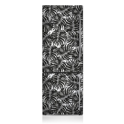 Kühlschrank aufkleber Schwarze blätter