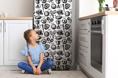 Magnet auf kühlschrank folie dekoration Sportmotive