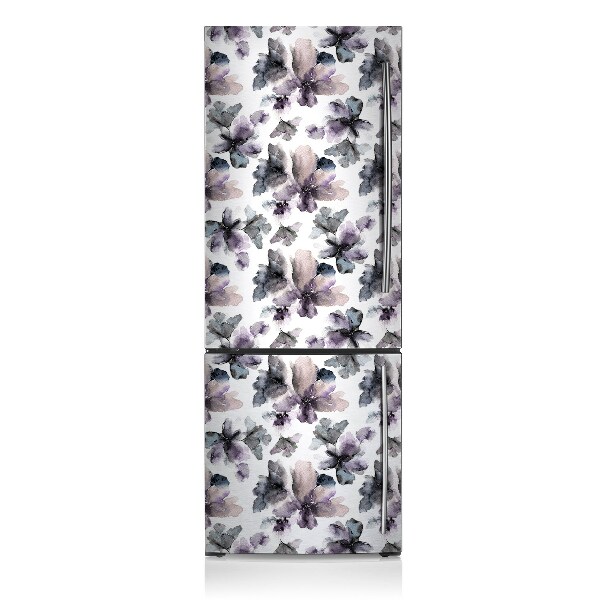 Kühlschrank matte Dunkle blumen