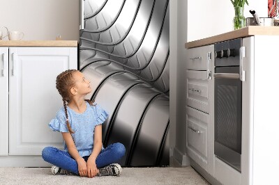 Kühlschrank matte Metallisch