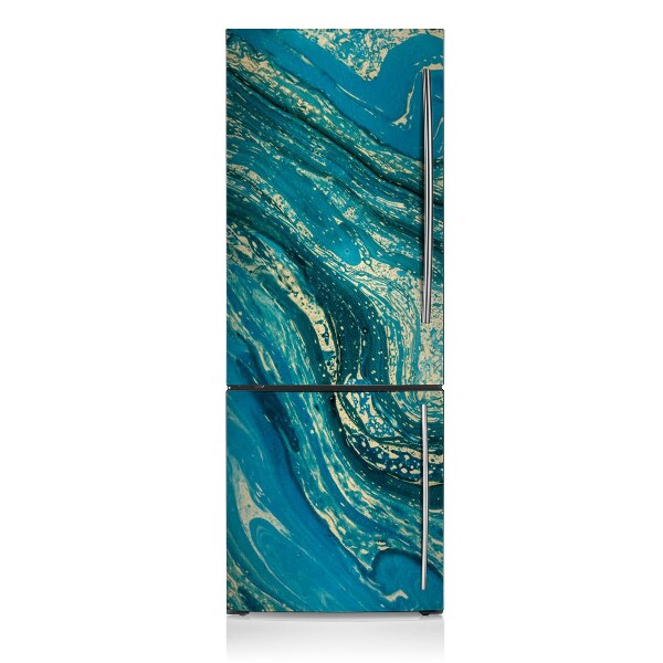 Kühlschrank matte Zusammenfassung blau