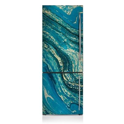 Kühlschrank matte Zusammenfassung blau