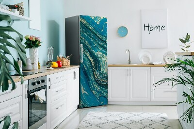 Kühlschrank matte Zusammenfassung blau
