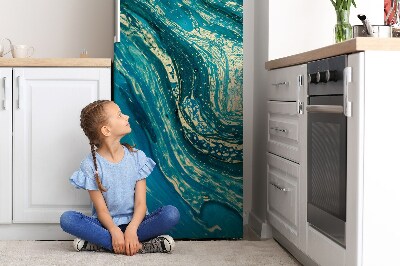 Kühlschrank matte Zusammenfassung blau