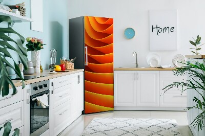Kühlschrank matte Orangenwellen