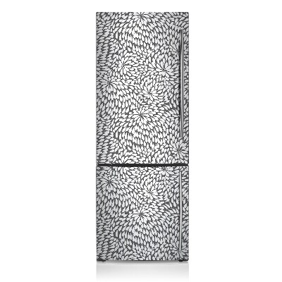 Kühlschrank magnet folie Schwarze blume