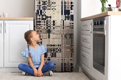 Kühlschrank aufkleber Boho-fliesen