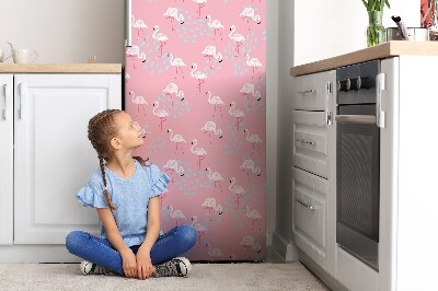 Kühlschrank aufkleber Flamingos