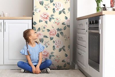 Kühlschrank aufkleber Vintage-rosen