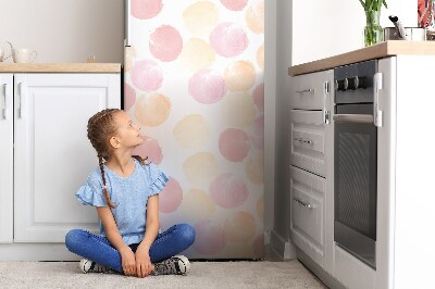 Kühlschrank aufkleber Pastellpunkte