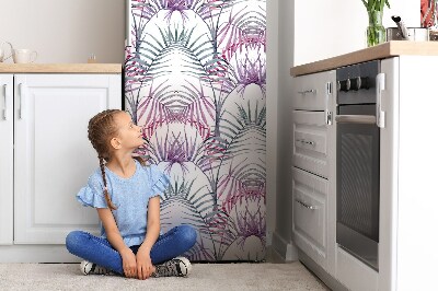 Magnet auf kühlschrank folie dekoration Rosa blätter