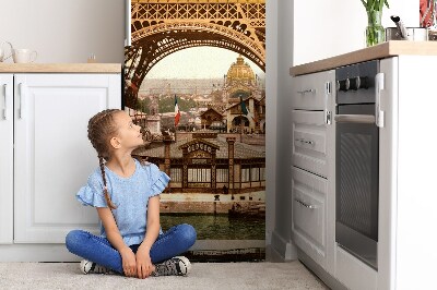 Magnet auf kühlschrank folie dekoration Eiffelturm