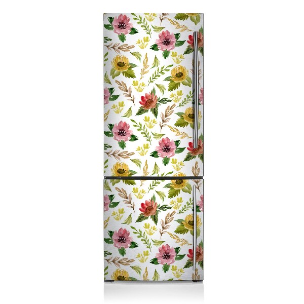 Kühlschrank matte Aquarellblüten