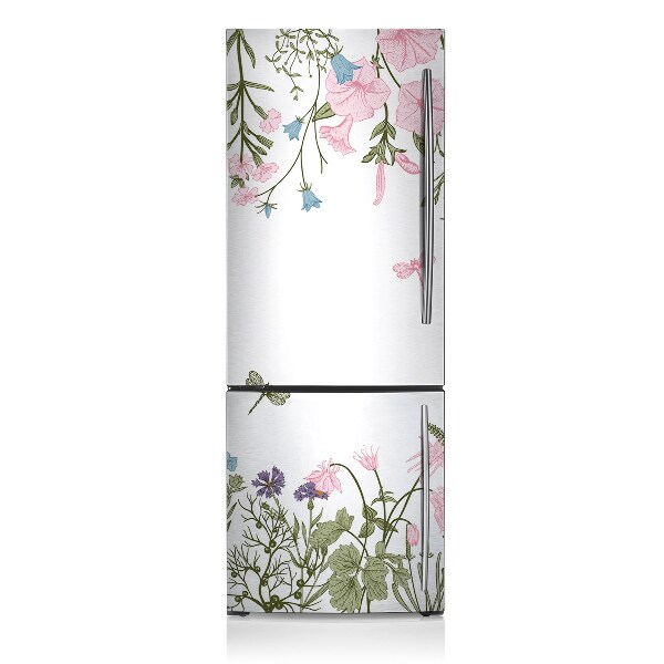 Kühlschrank matte Frühlingsblumen