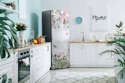 Kühlschrank matte Frühlingsblumen