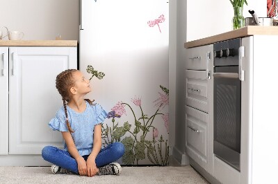Kühlschrank matte Frühlingsblumen