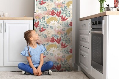 Kühlschrank matte Frühlingsblumen