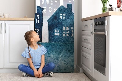 Kühlschrank matte Nachtstadt
