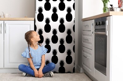 Kühlschrank aufkleber Schwarze ananas