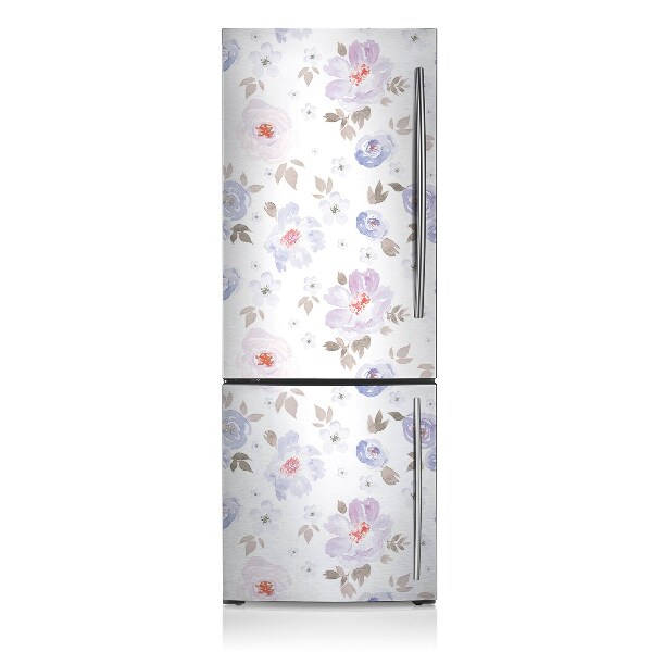 Kühlschrank aufkleber Pastellblumen