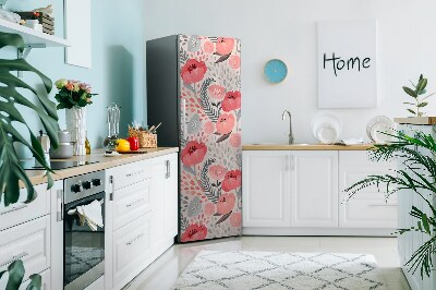 Kühlschrank aufkleber Maltesische mohnblumen