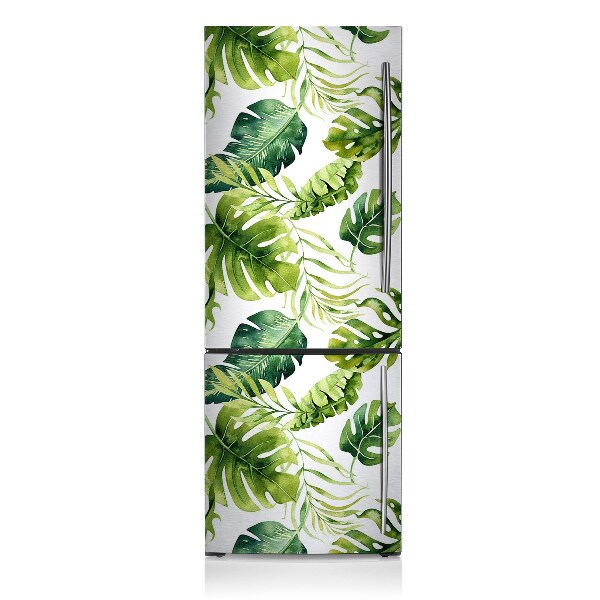Magnet auf kühlschrank folie dekoration Exotische blätter
