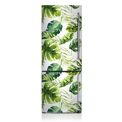 Magnet auf kühlschrank folie dekoration Exotische blätter